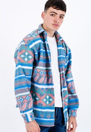 VINTAGE PATTERNED FLEECE JACKET J960
