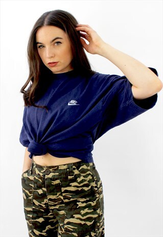 90'S RETRO NAVY OVERSIZED T-SHIRT