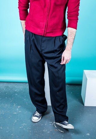 VINTAGE TROUSERS IN NAVY BLUE