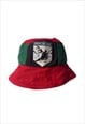 Vintage reworked Tommy Hilfiger bucket hat red green
