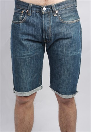 mens denim cut off shorts