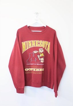 Vintage Minnesota sweatshirt red and yellow. Best fits XXL