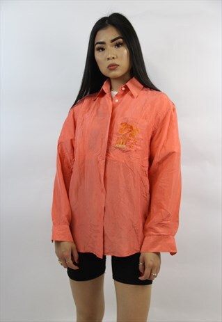 VINTAGE ICEBERG PINK SILKY SHIRT