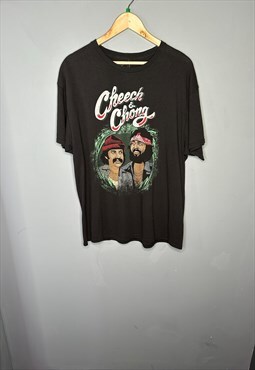 Vintage cheech & chong printed grapic tshirt
