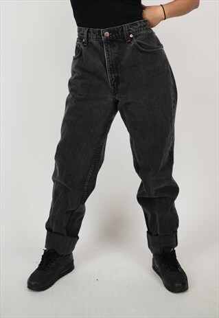 VINTAGE 90'S LEVI'S BLACK HIGH WAIST JEANS