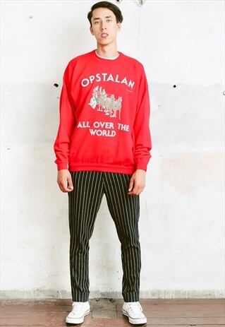 VINTAGE 80S GRAPHIC PRINT SWEATSHIRT