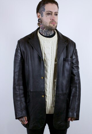VINTAGE VERSACE LEATHER JACKET