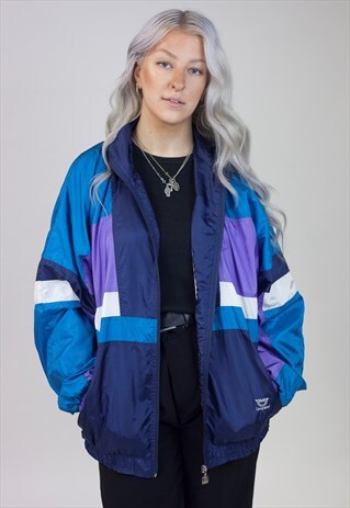 VINTAGE 90S MULTICOLOUR SHELL JACKET
