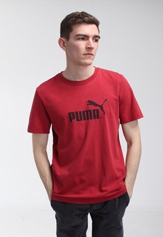 VINTAGE PUMA RED T-SHIRT