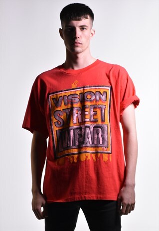 VINTAGE 1990S VISION STREETWEAR T-SHIRT