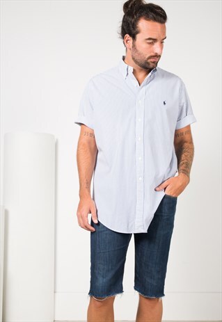 VINTAGE 80S POLO RALPH SHORT SLEEVE SHIRT/ S4195