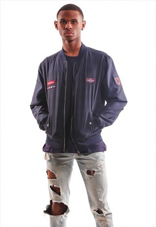 BOMBER BLUE WITH PATCH