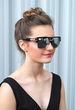 SANTA CRUZ SUNGLASSES WITH MIRRORED SQUARE LENSES
