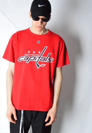 RED NHL WASHINGTON CAPITALS HOCKEY T-SHIRT