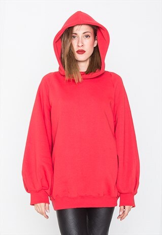 OVERSIZED HOODIE WITH PUFFY SLEEVES