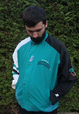 VINTAGE UTAH GRIZZLIES STARTER JACKET