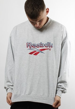 vintage reebok grey sweatshirt