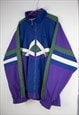 VINTAGE HUMMEL TRACK JACKET IN PURPLE XL