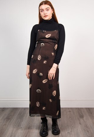 VINTAGE 90'S STRAPPY MIDI DRESS