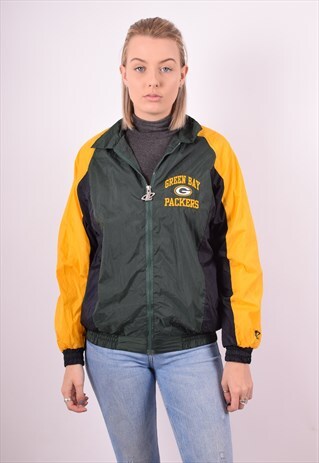 NFL WOMENS VINTAGE GREEN BAY PACKERS JACKET LARGE GREEN 90S