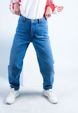Vintage Mom Jeans in Blue Denim