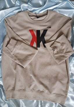 Drop Shoulder Relaxed-fit top sweatshirt beige Kendykicks
