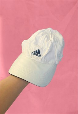 Vintage 90s Adidas cap in white
