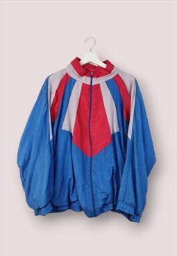 Vintage  Crazy Track Jacket Pertaclon in Blue XL