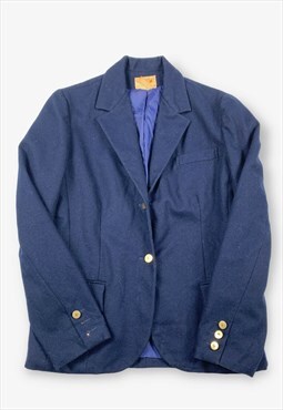 Vintage Wool Blazer Jacket Navy Blue Medium BV15156