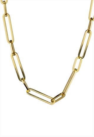 SHORT LINK CHAIN, GOLD