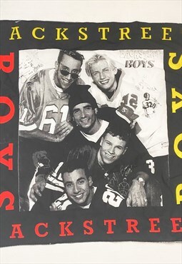 Vintage 90s BSB bandana in black & white 