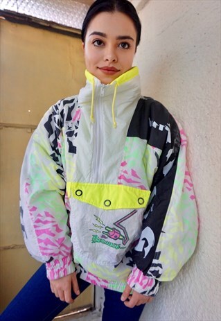 90S VINTAGE SUPER COLORFUL SKI TOP