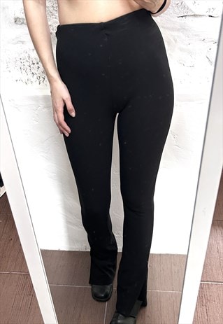 LONG STRETCHY FLARED LEGGINGS / PANTS - XS