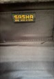 80'S SASHA BEADED SEQUIN BLACK CLUTCH SHOULDER BAG EVENING