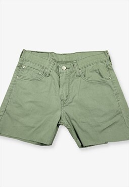 Vintage levi's 511 cut off denim shorts green w29 BV14723