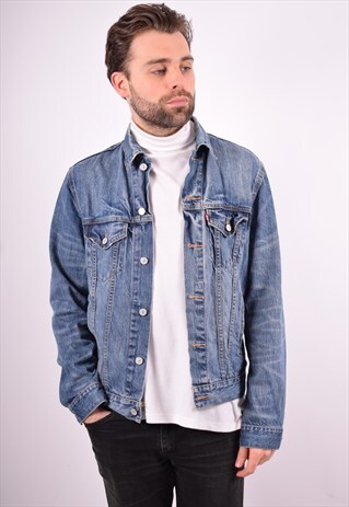 LEVI'S MENS VINTAGE DENIM JACKET MEDIUM BLUE 90'S