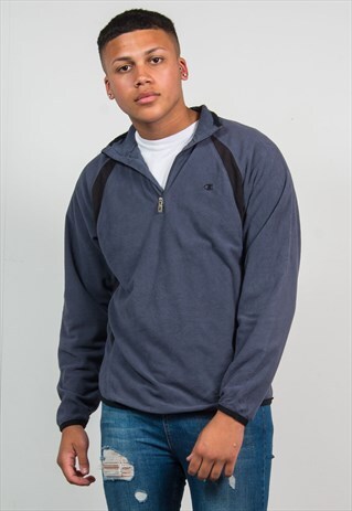 CHAMPION QUARTER ZIP FLEECE SWEATSHIRT