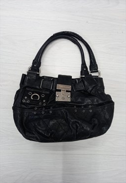 Y2K Juicy Couture Leather Bag Black