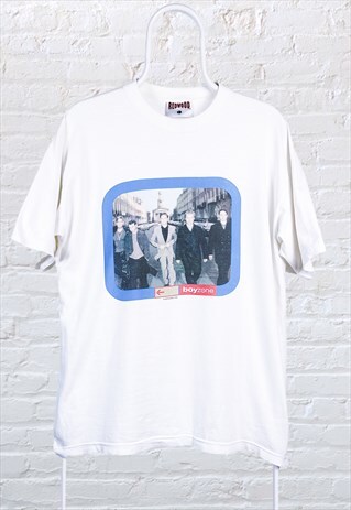 VINTAGE BOYZONE BAND TEE OFFICIAL 1999 REDWOOD T-SHIRT