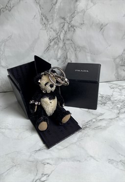 Authentic Prada Panda Keychain with Box