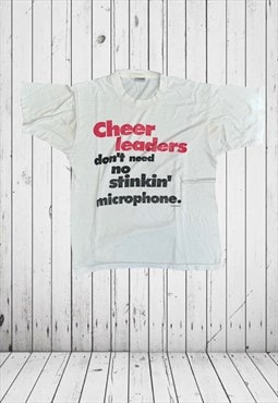 VINTAGE Single stitch chearleader tshirt 