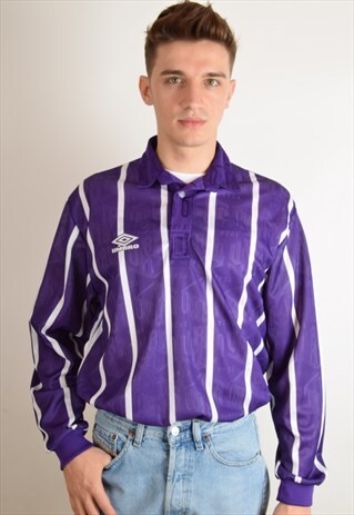 VINTAGE UMBRO JERSEY / FOOTBALL SHIRT MADE IN ENGLAND (745)