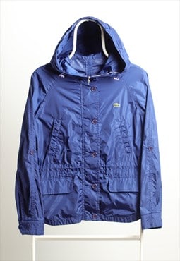 Vintage Lacoste Windbreaker Light Rain Anorak Jacket Blue