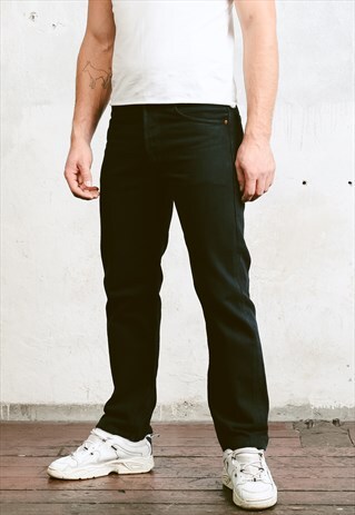 VINTAGE 90S BLACK LEVIS 501 JEANS
