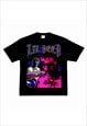 Black Lil Peep Rapper Retro T shirt tee