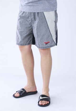 VINTAGE MENS REEBOK SWIM BEACH LOGO SHORTS