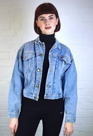 VINTAGE 90'S CROPPED DENIM JACKET