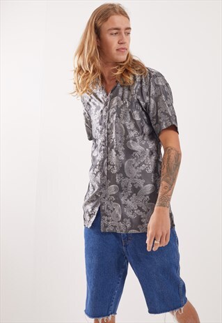 VINTAGE PATTERNED FESTIVAL SHORT SLEEVE SHIRT