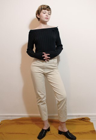 FADED BLACK SILK RIBBED TOP
