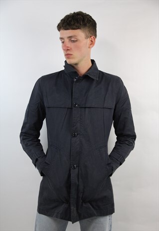 VINTAGE WOOLRICH NAVY FITTED JACKET